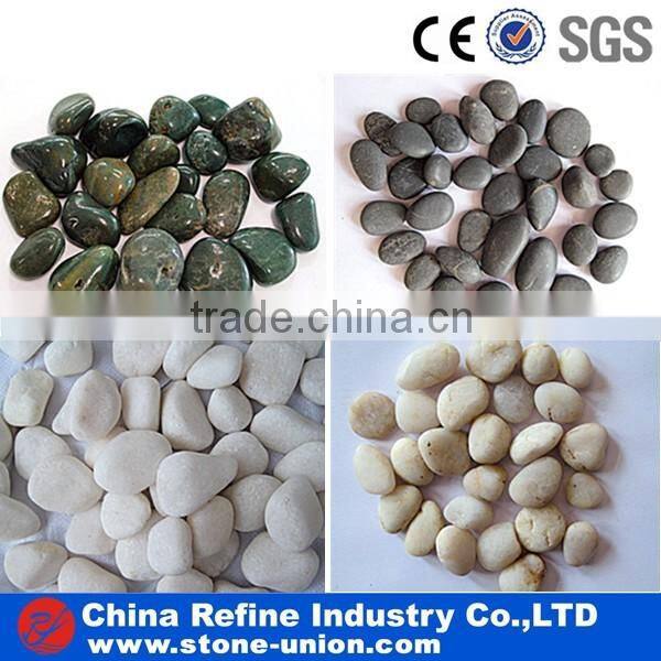 hot sale polished grade A stripe pebble