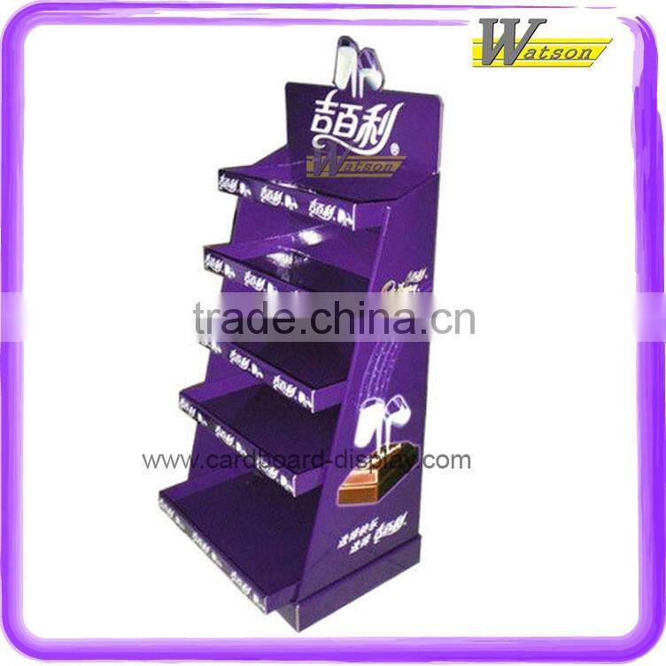 hot sale multifunctional cardboard display stand for wine chocolate