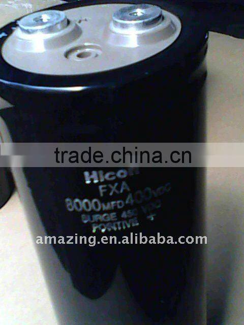 8000uf 400vdc 77*220mm Capacitor /electrolytic capacitor 2200uf 200v