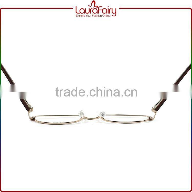 Laura Fairy 1PCS Retail Trendy New Metal Frame Acetate Temple Men Optical Frame