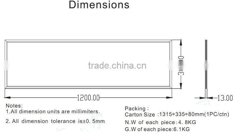 Interior ceiling LED light