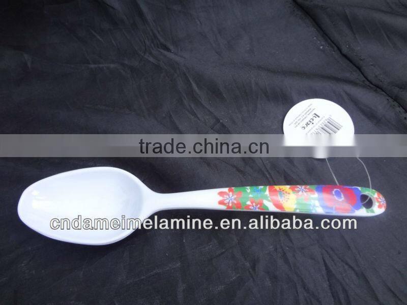 Plastic melamine salad mixing spoon for western country
