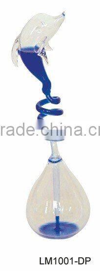 Blue Glass love meter/glass hand boiler