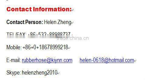 Rubber Water Pump Suction Hose