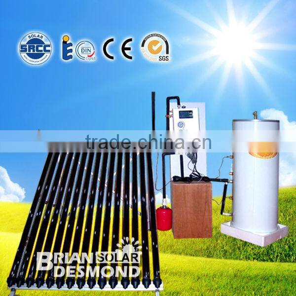 split pressurized heat pipe solar water heater for bathroom