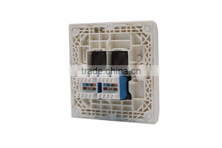 FTTh fiber optic face plate/ABS plastic network faceplate/Fiber Optical Information Faceplate