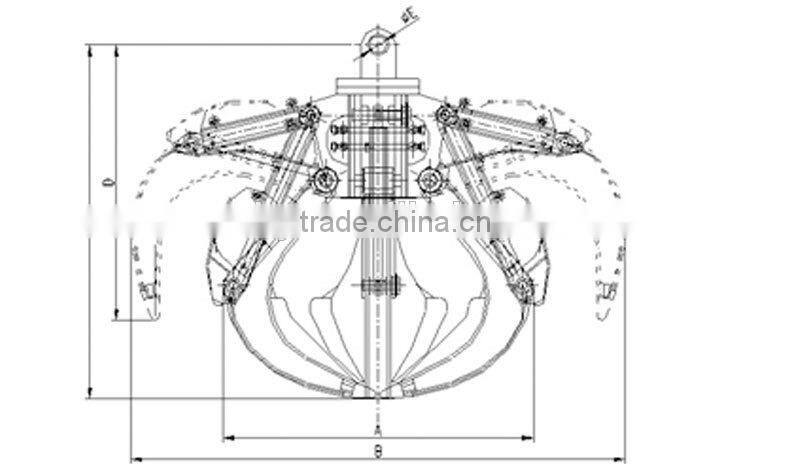 ISO-Certified waste metal handler hydraulic scrap grab