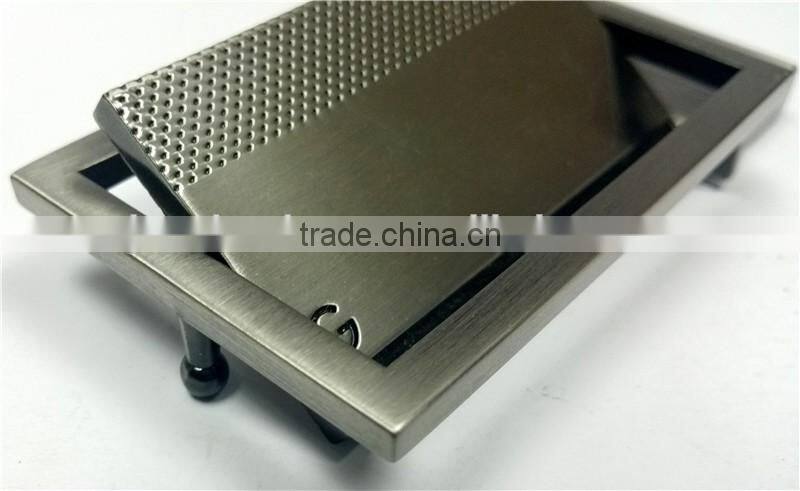 Zinc alloy gold initial belt buckles