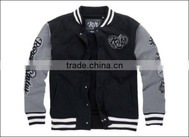 cotton fleece bomber jacket,Custom letterman varsity jacket,fashion wear cotton fleece varsity jacket