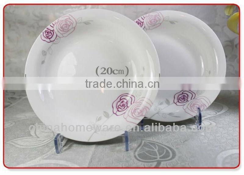 8' porcelain plate