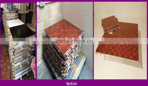wood portable dance floor with coffe colors