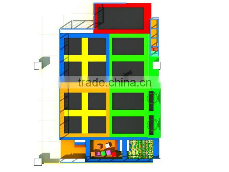 China Supplier excellent design Indoor Trampoline Theme Amusement Park