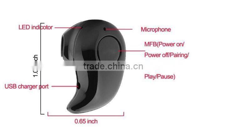 Mini Style Bluetooth Earphone Wireless S530 In Ear Bluetooth Headsets