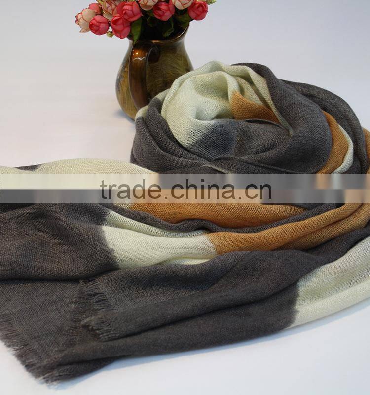 fashionable 100 cotton stretch knit scarf