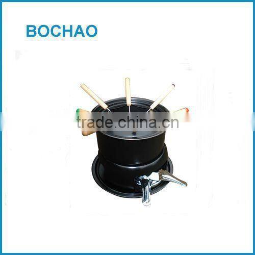 carbon steel nonstick chocolate cheese butter fondue sets cookware sets
