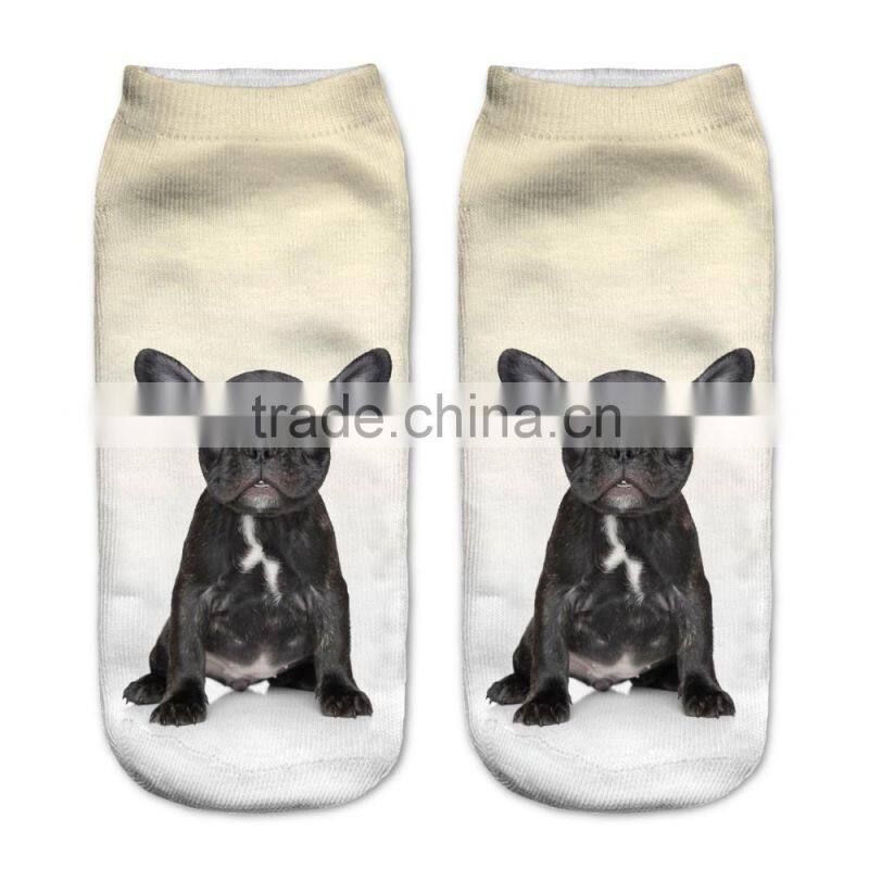 taobao ankle socks animals 3d digital full print colorful socks manufacturers