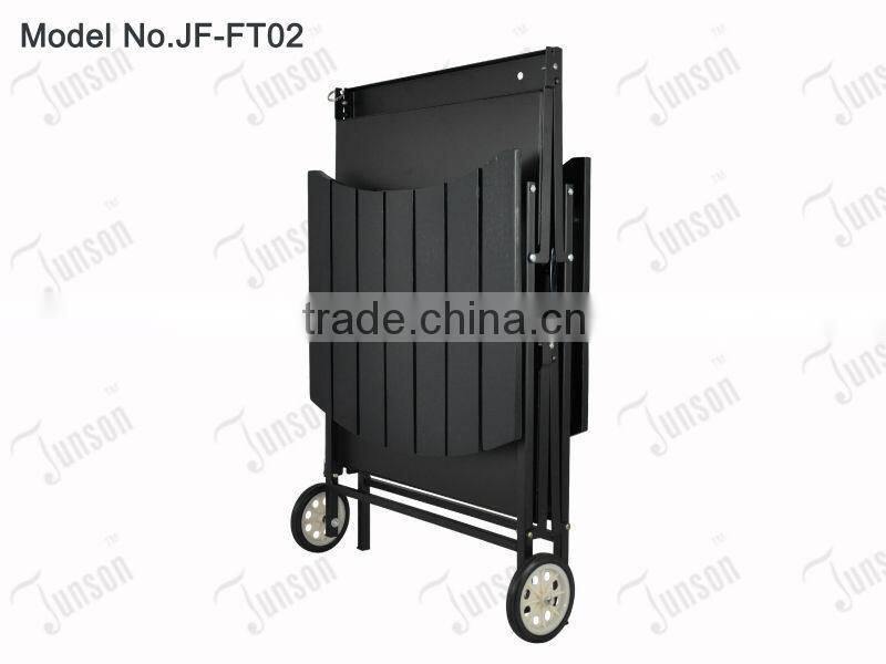 Outdoor barbecue shelving/Folding portable BBQ shelf with wheels