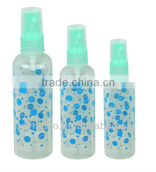 empty plastic pet deodorant bottles with liquid dispenser