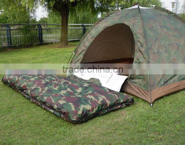 Outdoor thickened cotton camping camouflage military sleeping bag