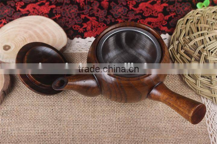Exquisite production process wooden teapot