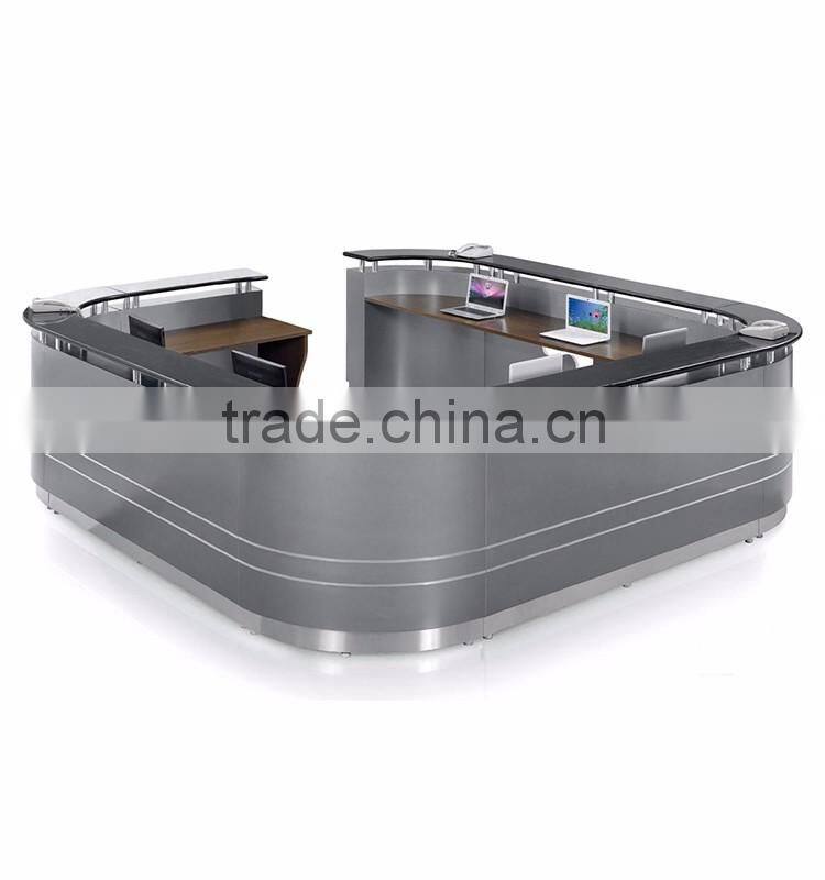 professional customized reception counter/ reception desks design/ beauty salon reception table