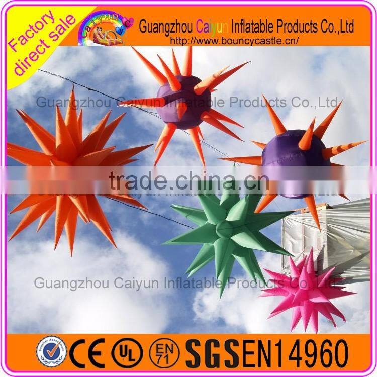 Cheap advertising inflatable LED light star for party decoration