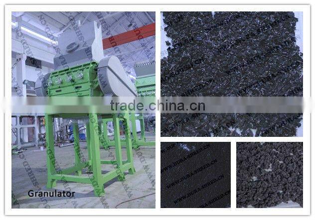 Low RPM double shaft shredder machine for rubber chips