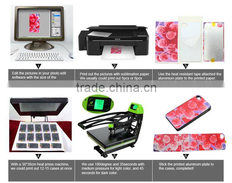 Glossy or Matte DIY 3D Blank sublimation Case cover Full Area Printed for HTC 530