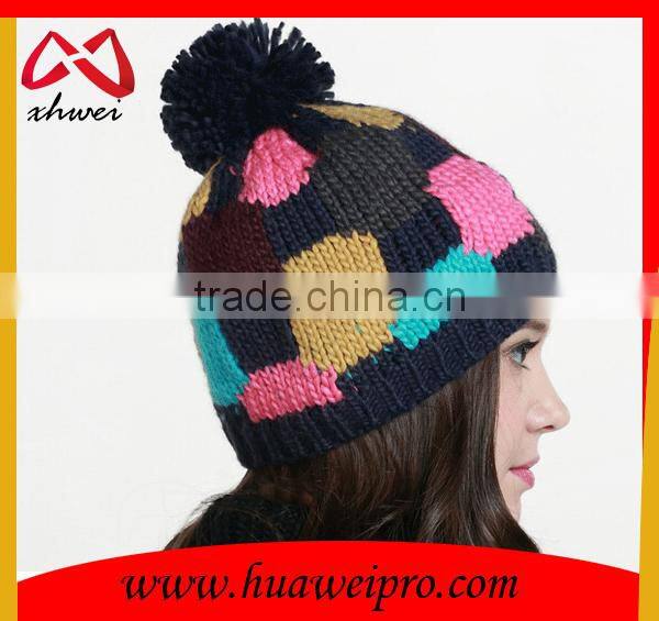 Custom Hats women Knitted Winter Cap Casual Beanies colorful Hip-hop Snap Slouch Bonnet beanie