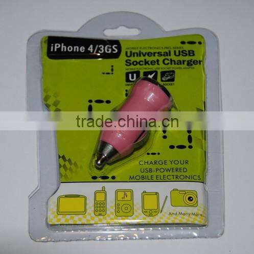 colorful mini USB car charger for any mobiles