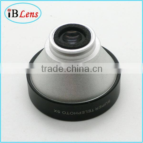 HOT New Product For 2015!High quality Circle Clip 5X super telephoto zoom camera lenses for mobile phone