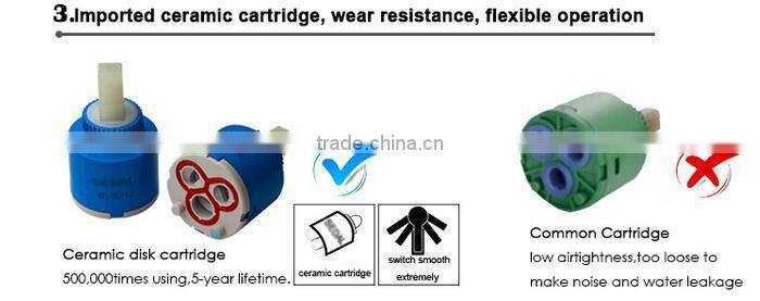 Solid brass thermostatic shower set with top shower hand handle shower