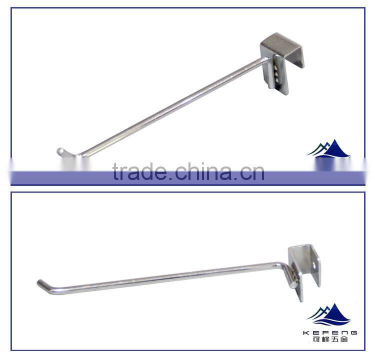 metal display hook hanging on suqare tube/hanging display hook KF-D002