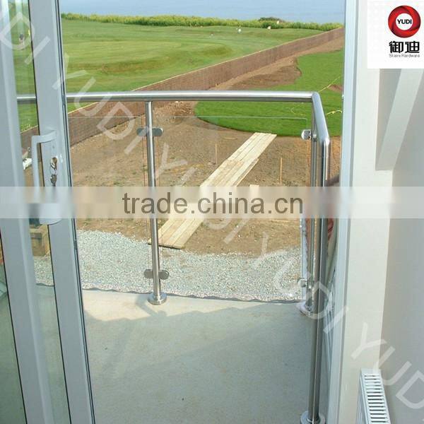 indoor staircase glass balustrade railing system design