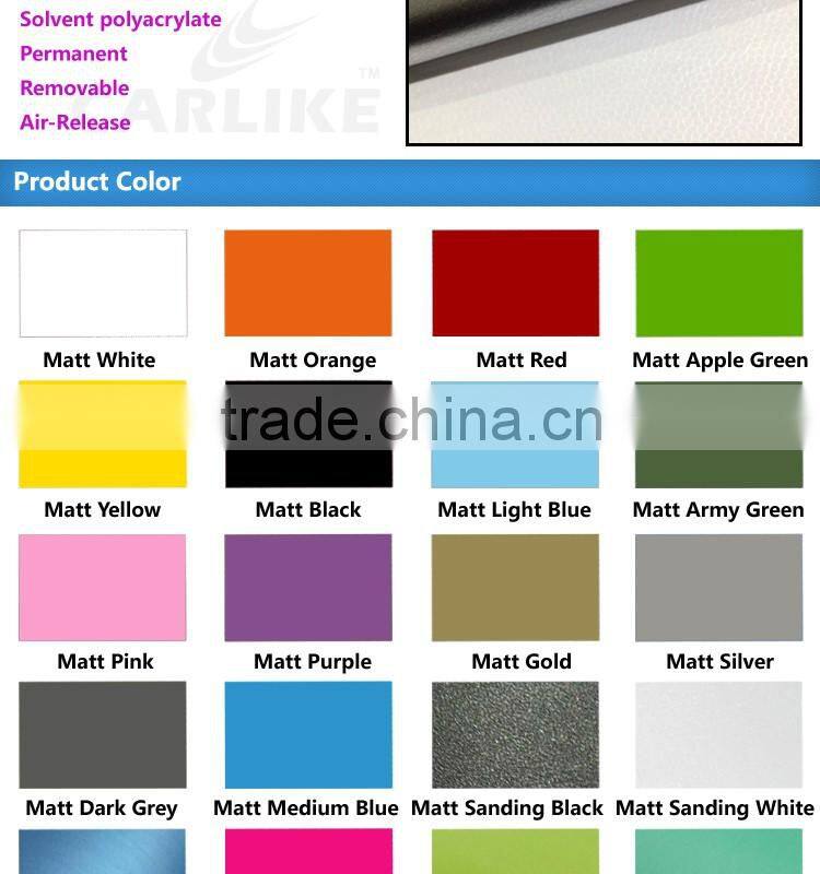 SINO CAR STICKER Inexpensive Pink Matt Wrap Sticker Car Vinyl Paper