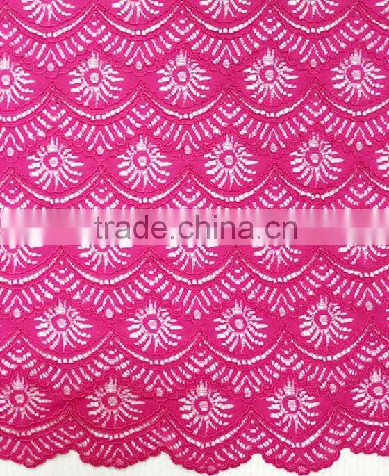 Wholesale High Quality Nylon/Cotton Strand Lace Fabric T8025
