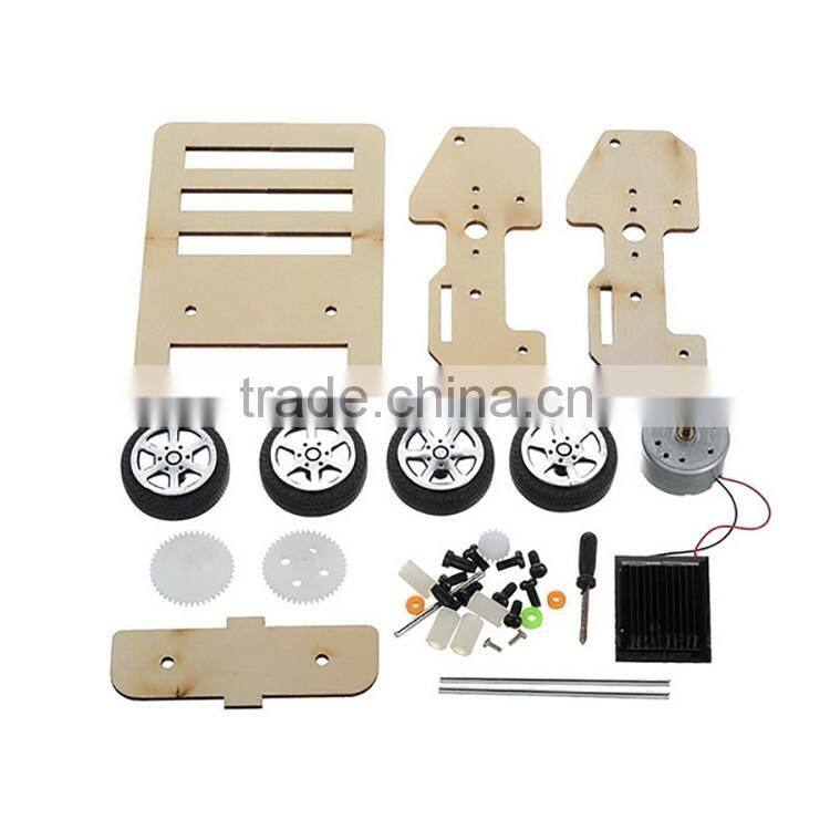 solar powered Wooden product children toys car
