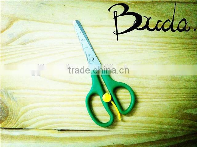 Soft handle hot sale office scissors with plastic and TPR handle BD-S1703