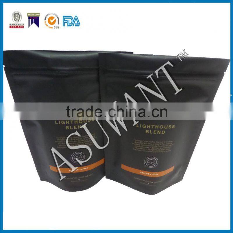 1kg big drip coffee filter matt black bag with valve