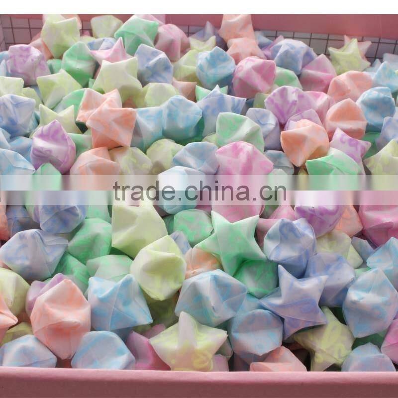 Luminous Lucky Star Paper Heart Paper Origami Museum Wishing Star Paper Birthday Gift Stripes White Five-pointed Star