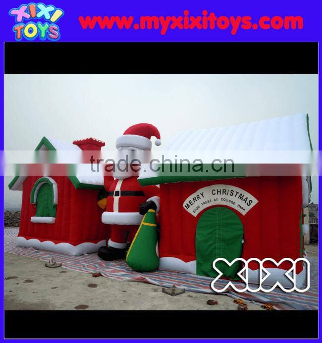 XIXI inflatable LED christmas village lighted house