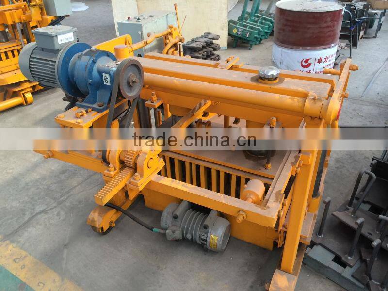 QT40-3A moving hollow block making machine cement egg laying brick machine price