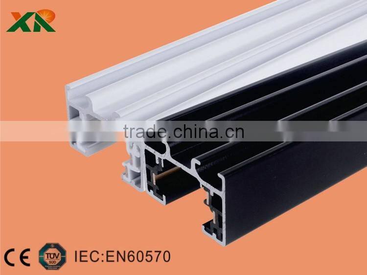 single phase 3 wires track rail for trak lighting