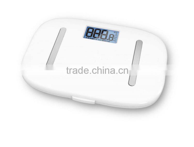 Body fat scale LCD display backlight elliptical 150kg high precision