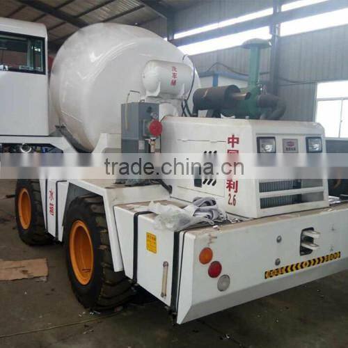 china 2016 famous type small concrete mixer with self loading function