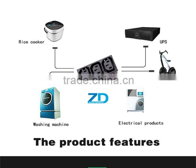 universal multi 3 gangs multiple plug socket