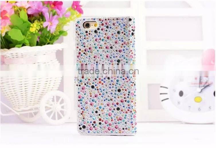 Rhinestone Phone Case OEM Flip Leather Case Cover For Samsung Galaxy Grand 2