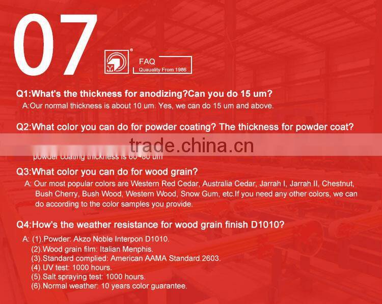 Aluminium profile sliding wardrobe door frame system