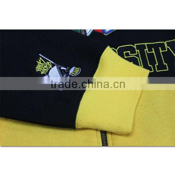 embroidery zipper hoodie polar fleece sweatshirts