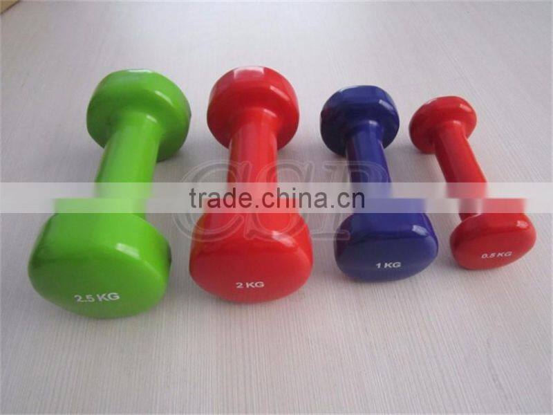Cheap Rubber Hex Style Dumbbell for Home Fitness rubber coated female use with Trade Assurance